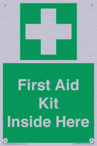 First Aid Kit Inside Here